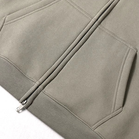 Men's Plush Oversized Heavyweight Full-Zip Hoodie